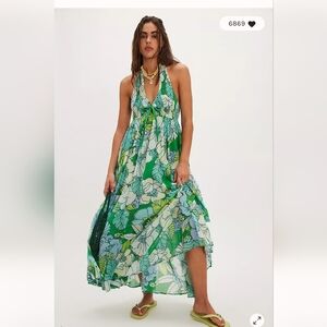 Free People Bayside Florals Maxi Dress